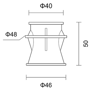YMJ5030(ABS)滤头预埋件 产品图