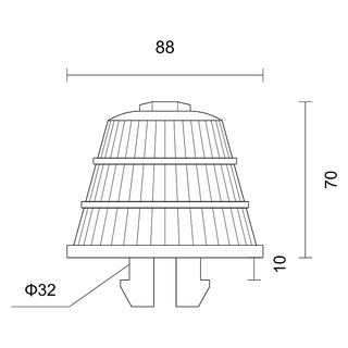 K8810(ABS)卡扣排水帽 产品图