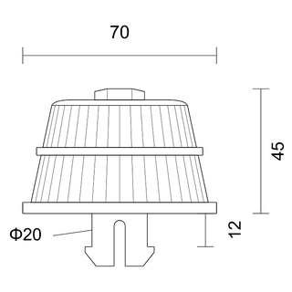 K7012(ABS)卡扣排水帽 产品图