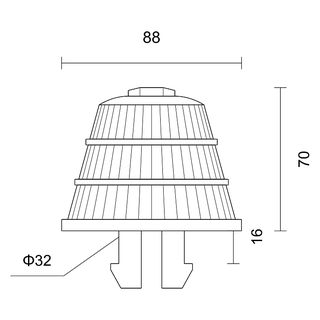 K8816(ABS)卡扣排水帽 产品图