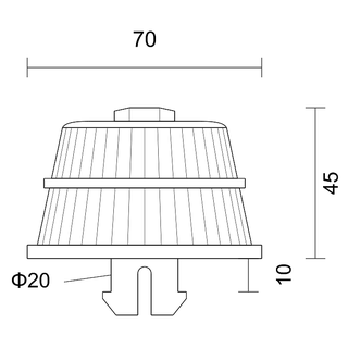 K7010(ABS)卡扣排水帽 产品图