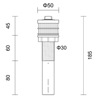 Z5030(ABS)圆柱排水帽 产品图