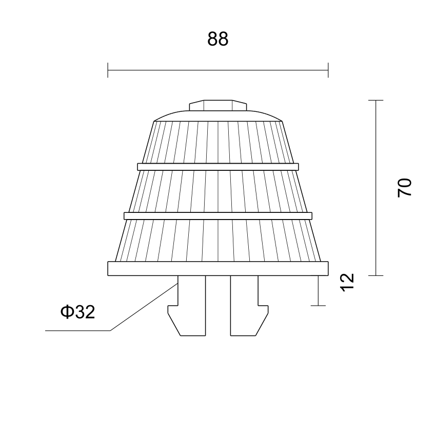 K8812（ABS）卡扣排水帽 产品图