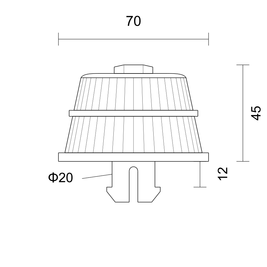 K7012（ABS）卡扣排水帽 产品图