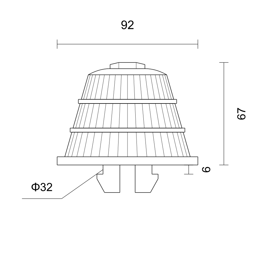 K9206（ABS）卡扣排水帽 产品图