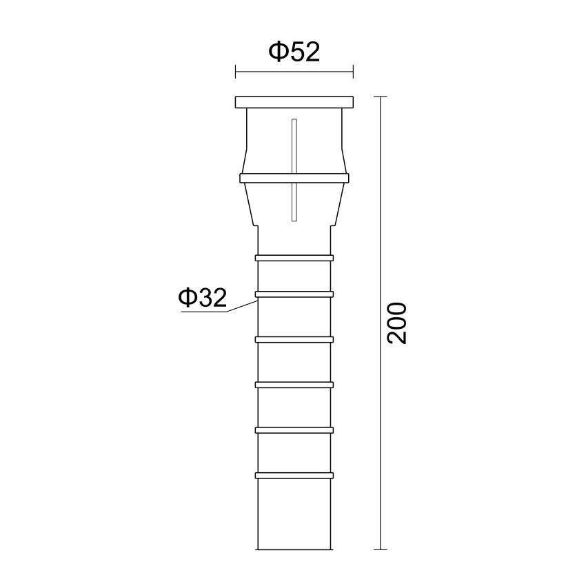 YMJ200（ABS）滤头预埋件 产品图