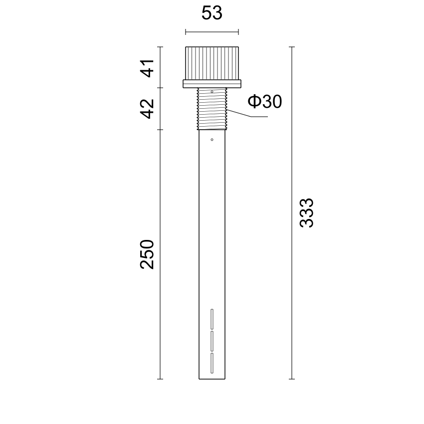 Z5330（ABS）圆柱排水帽 产品图